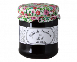 Gelée de framboises au miel