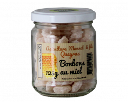 Bonbons au miel, pot en verre
