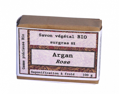 Savon à l'Argan et à la Rose