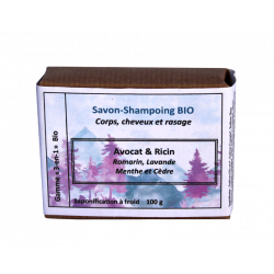 Savon-shampoing-rasage biologique AVOCAT-RICIN