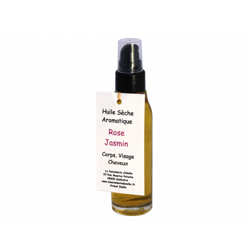 Huile sèche aromatique rose jasmin Huile sèche aromatique rose jasmin