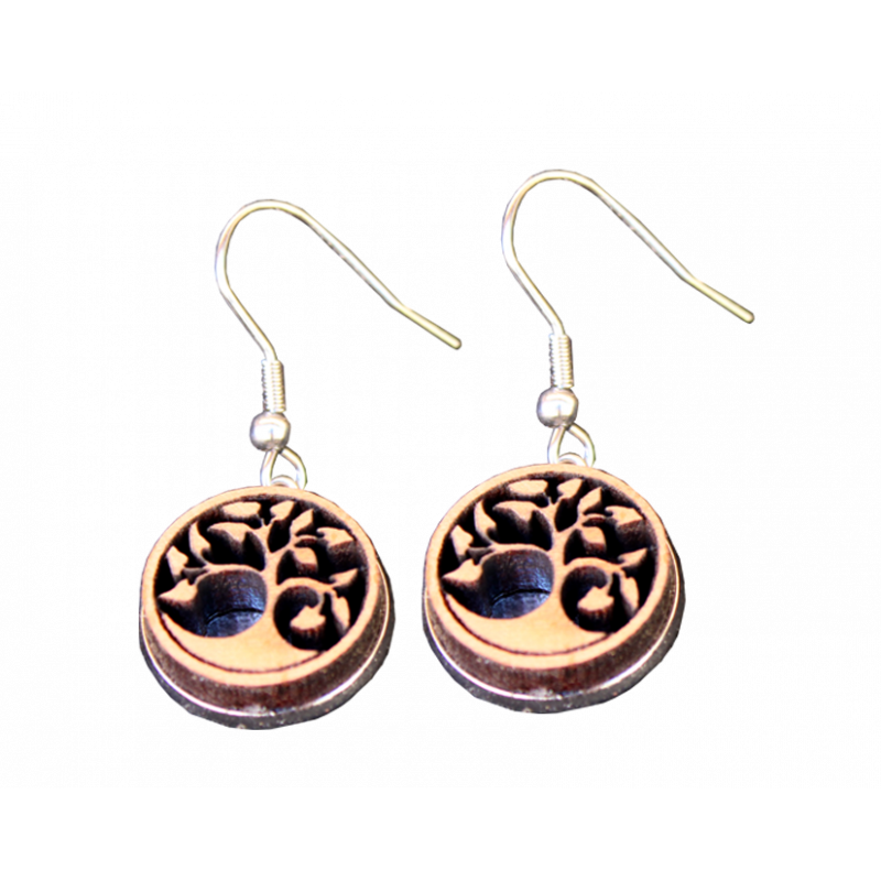 Nouvelle Boucles d'oreilles bois Nouvelle Boucles d'oreilles bois