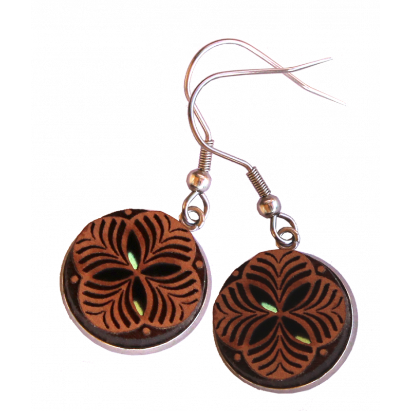 Nouvelle Boucles d'oreilles bois Nouvelle Boucles d'oreilles bois