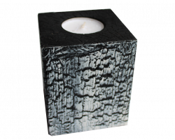 Bougeoir cube cRAKoU, blanc ou rouge