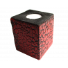 Bougeoir cube cRAKoU, blanc ou rouge