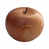 Pomme en bois tournée