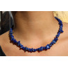 Collier et bracelet baroques en lapis lazuli