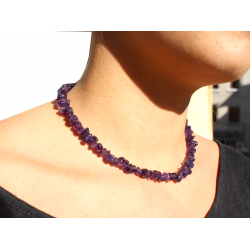 Collier et bracelet baroque en Amèthyste, achat/vente bijoux en améthyste.