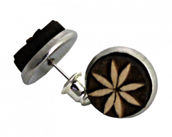 Puces d'oreille bois