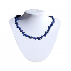 Collier et bracelet baroques en lapis lazuli