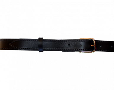 Ceinture en cuir surpiqué, Noire,marron ou bleu, 2.5cm