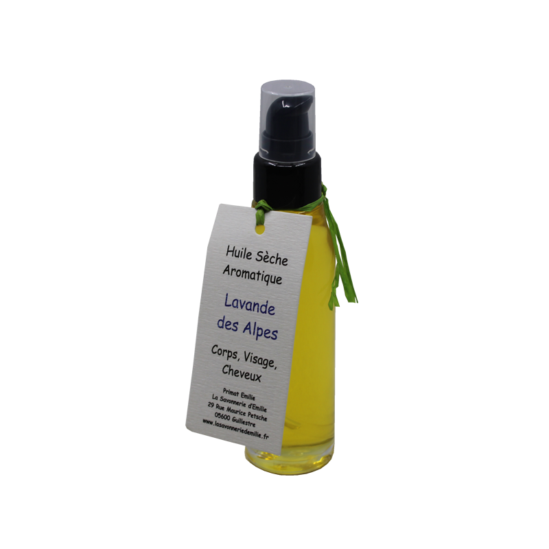 Huile sèche aromatique Lavande des Alpes Huile sèche aromatique Lavande des Alpes