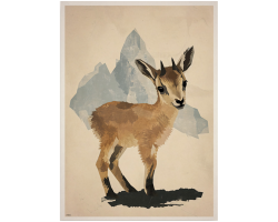 Affiche le petit chamois