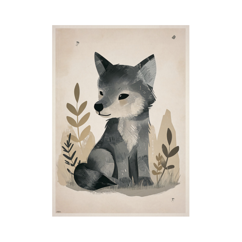 Affiche le petit loup Affiche le petit loup