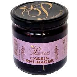 Confiture de cassis et rhubarbe