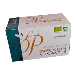 Sachets d'infusion ou boite découverte, aux 6 plantes