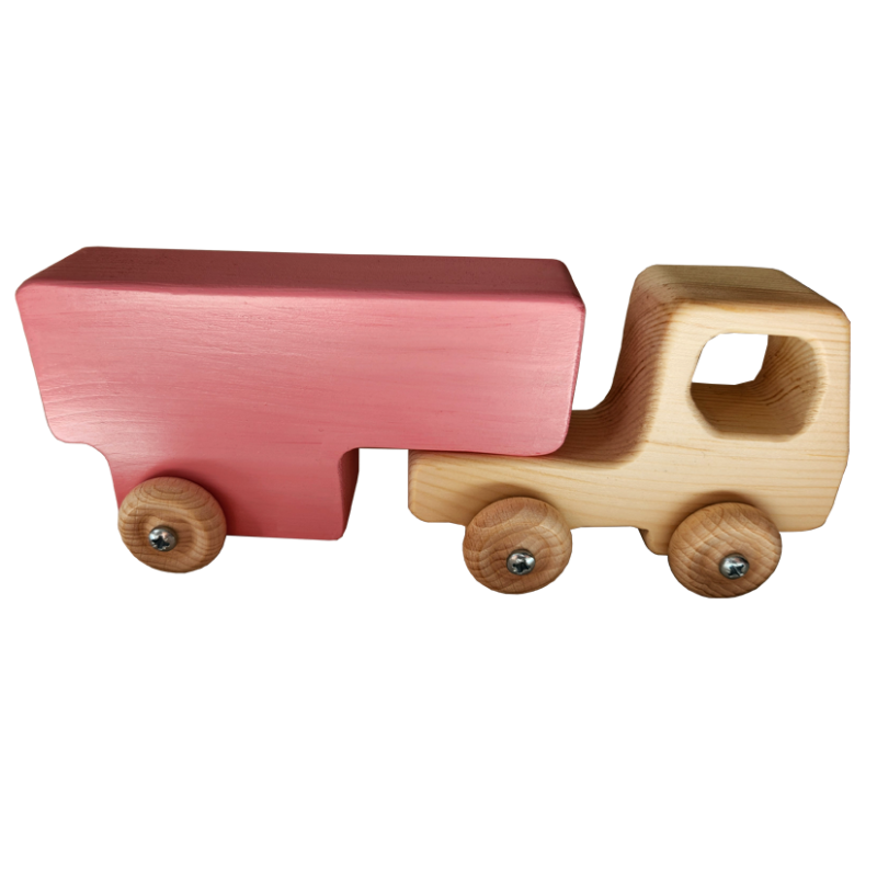 le semi-remorque en bois