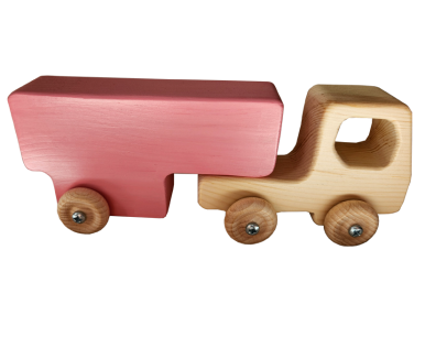 le semi-remorque en bois