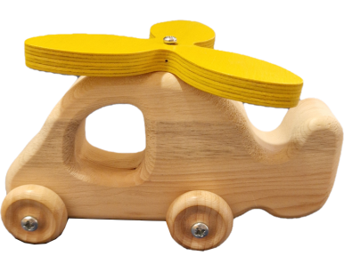 Hélicoptère en bois