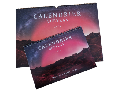 Calendiers 2026, photographies de paysages noctures