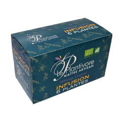 Sachets d'infusion ou boite découverte, aux 6 plantes
