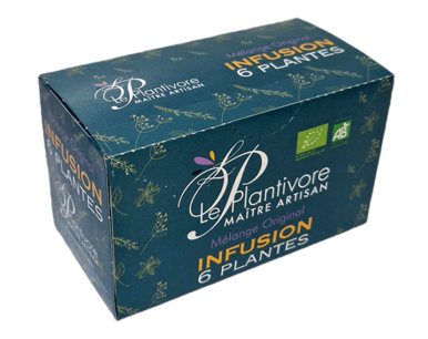 Sachets d'infusion ou boite découverte, aux 6 plantes