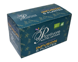 Sachets d'infusion ou boite découverte, aux 6 plantes