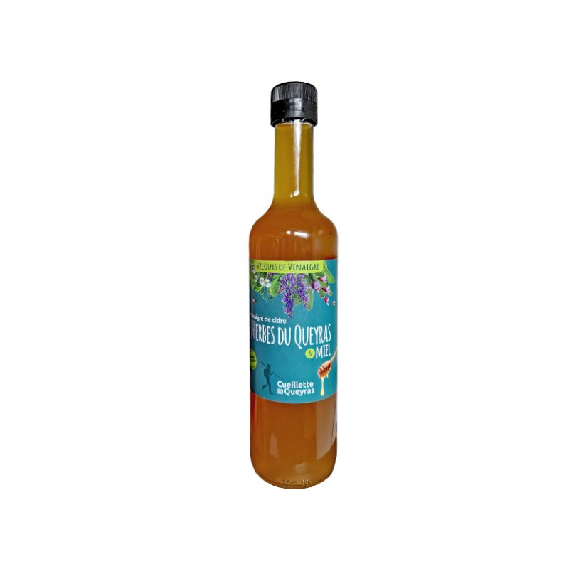 Velours de vinaigre aux herbes du Queyras et miel
