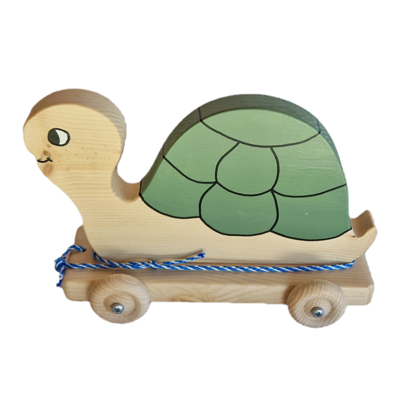 A rouler la Souris, Jouet Souris à tirer en bois -  Loisir Bébé